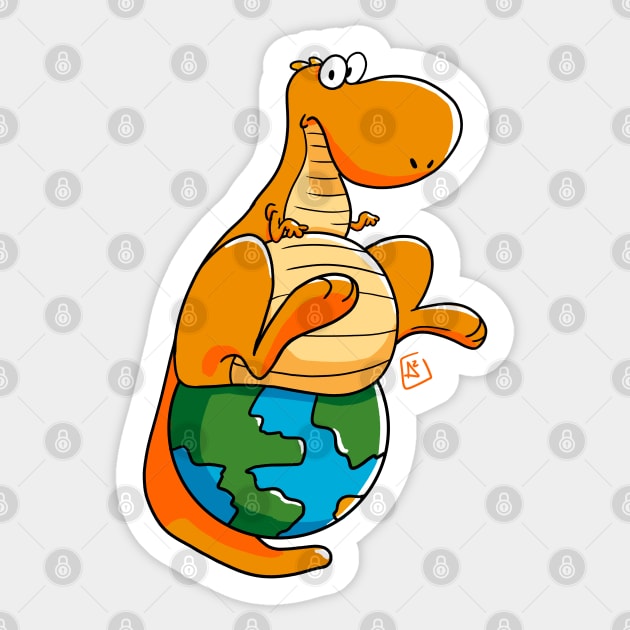 Dino World Sticker by Alison Andrei